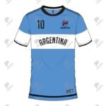 Positive Customized Design Printed Argentina Team Soccer Jersey