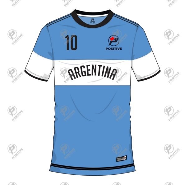 Positive Customized Design Printed Argentina Team Soccer Jersey