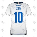 Positive Custom Printed V-Neck Raglan Italy Team Soccer Jersey