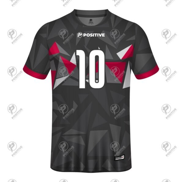 Club Team Name Branded Custom Printed Black Soccer Jersey