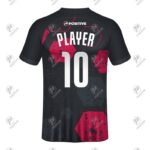 Customized Club Name Branded Printed Raglan Soccer Jersey