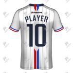 Custom Team Name Sublimation Printed Blue Soccer Jersey