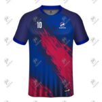 Multicolor Custom Design Printed Raglan Interlock Soccer Jersey