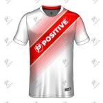 Red & White Club Name Printed Short Sleeve Soccer Jersey