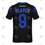 Blue & Black Club Name Branded Interlock Soccer Uniform Jersey