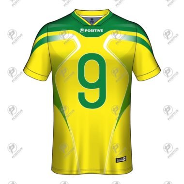 Yellow & Green Personalized Name Printed Soccer Jersey