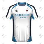 White Personalized Club Soccer Team Name Printed Jersey