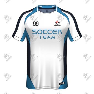 White Personalized Club Soccer Team Name Printed Jersey