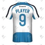 White Personalized Club Soccer Team Name Printed Jersey