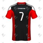 Custom Logo Printed Round Neck Short Sleeve Soccer Jersey