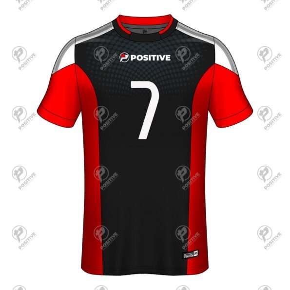 Custom Logo Printed Round Neck Short Sleeve Soccer Jersey