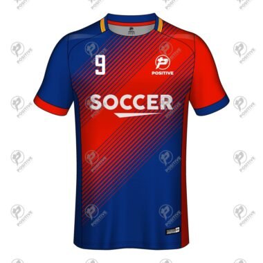 Colorful Custom Club Name Printed Short Sleeve Soccer Jersey