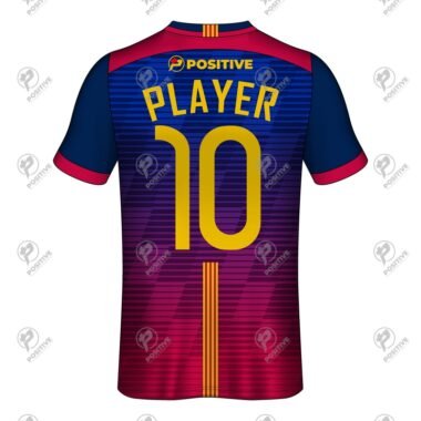 Multicolor Custom Sublimation Printed Interlock Soccer Jersey