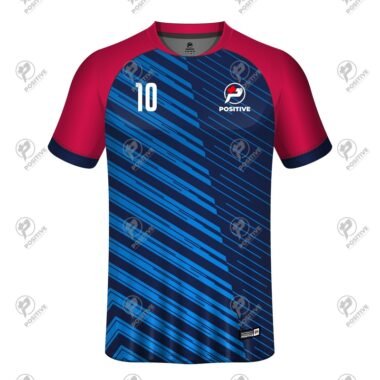 Sublimation Printed Raglan Lightweight Interlock Soccer Jersey