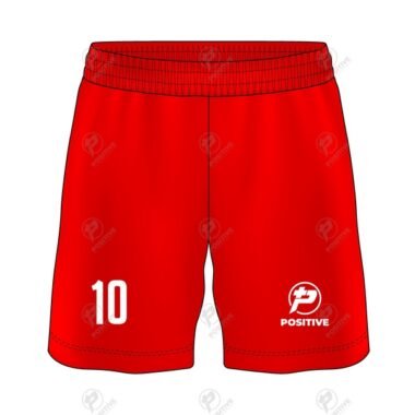 Positive Custom Logo Printed Basic Interlock Soccer Shorts