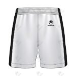 Positive White & Black Quick Dry Basic Athletic Soccer Shorts