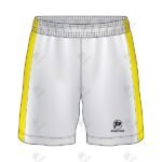 Positive White & Black Quick Dry Basic Athletic Soccer Shorts