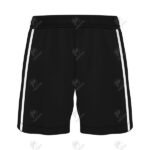 Positive Black Custom Printed Athletic Soccer Interlock Shorts