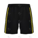 Positive Black Custom Printed Athletic Soccer Interlock Shorts