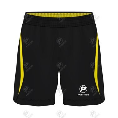 Positive Contrast Panel Microfiber Performance Soccer Shorts