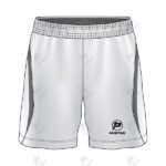 Positive White Contrast Panel Performance Interlock Soccer Shorts