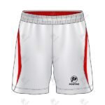 Positive White Contrast Panel Performance Interlock Soccer Shorts