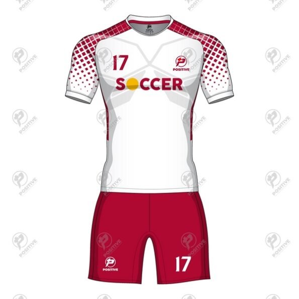 Positive Custom Team Logo & Number Printed Soccer Uniform Kit