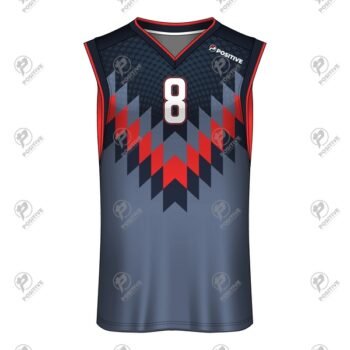 Positive No 8 V-Neck Printed Basketball Jerseys