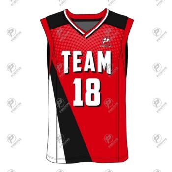 Positive Team 18 Red Combo Basketball Jerseys