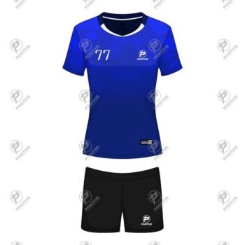 Positive Crazy Blue Volleyball Uniform