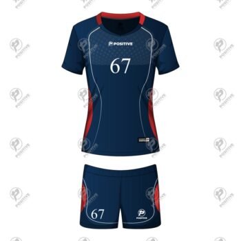 Positive Navy Dotted Volleyball Uniform