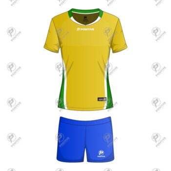 Positive Quad Tone Cut & Sew Volley Ball Uniform