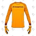 Positive Custom Sublimation Printed Gold Goalkeeper Jersey