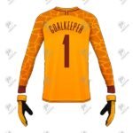 Positive Custom Sublimation Printed Gold Goalkeeper Jersey