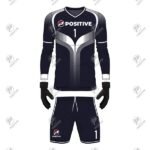 Positive Printed Soccer Goalie Uniform Jersey & Shorts Set