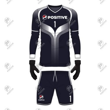 Positive Printed Soccer Goalie Uniform Jersey & Shorts Set