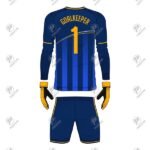 Positive Custom Printed Soccer Goalie Uniform Jersey & Shorts