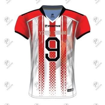 Positive Classic Series Red Striped Football Jersey