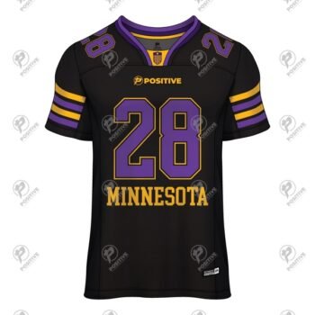 Positive PS Black Printed Football Jersey