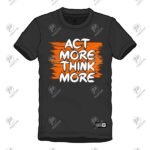 Positive Act More Contrast Customized Printed Short Sleeve T-Shirt