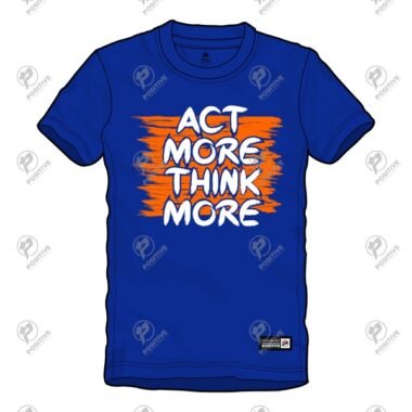 Positive Act More Contrast Customized Printed Short Sleeve T-Shirt