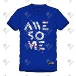 Positive Awesome Printed Short Sleeve O-Neck T-Shirt