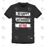 Positive Motivational Quote Printed Cotton Short Sleeve T-Shirt