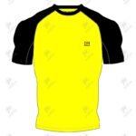 Positive Two Tone Short Sleeve Compression Rash Guard