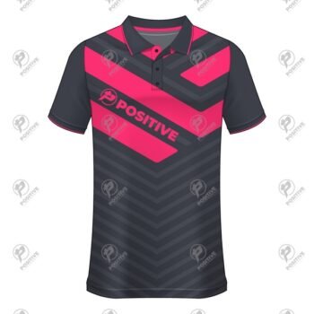 Positive Courier Company Work Wear Custom Design Polo Shirt