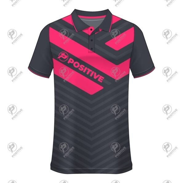 Positive Courier Company Work Wear Custom Design Polo Shirt