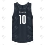 Positive Custom Printed Striped Sports Interlock Running Tank Top