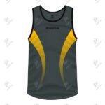 Positive Contrast Yellow Sublimation Printed Running Tank Top