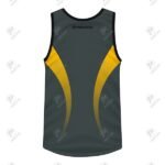 Positive Contrast Yellow Sublimation Printed Running Tank Top