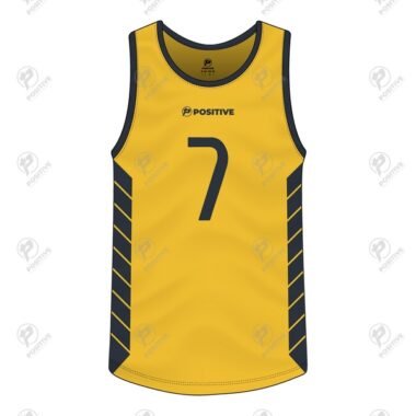 Positive Yellow Personalized Printed Interlock Running Tank Top